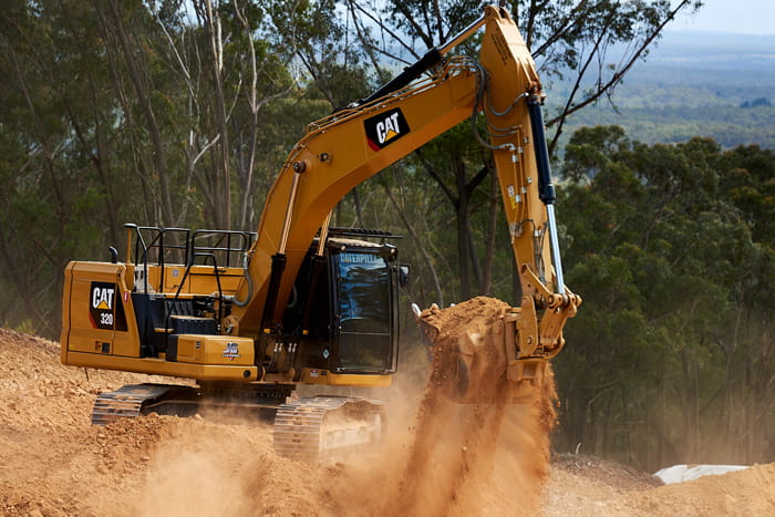 Cat 320下一代挖掘机在行动中
